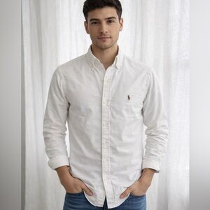 Ralph Lauren Classic White Button Down Shirt